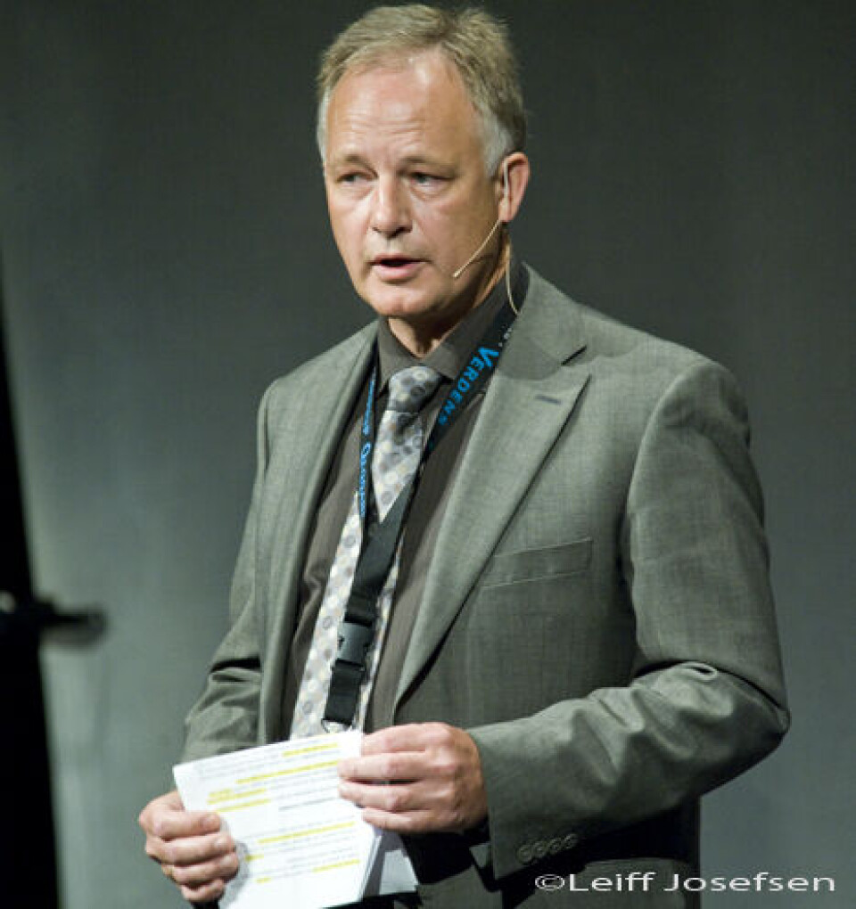 Brian Buus Pedersen,Grønlands Arbejdsgiverforeningip pisortaa. Foto: Leiff Josefsen