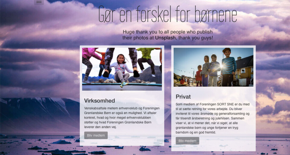 Påstået indsamling til grønlandske børn har ingen godkendelse
