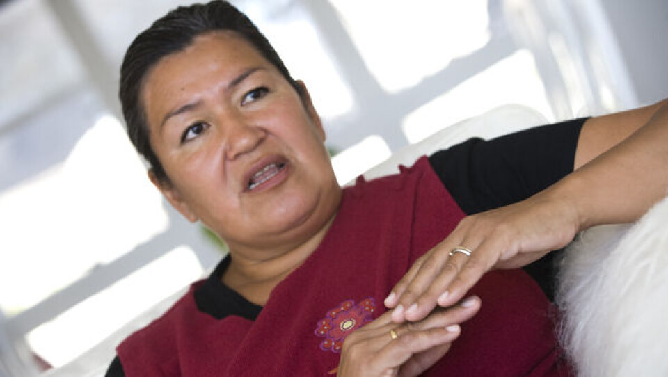 Aleqa Hammond finder naalakksersuisuts annoncepolitik uansvarlig over for demokratiet i Grønland. Foto: Leiff Josefsen