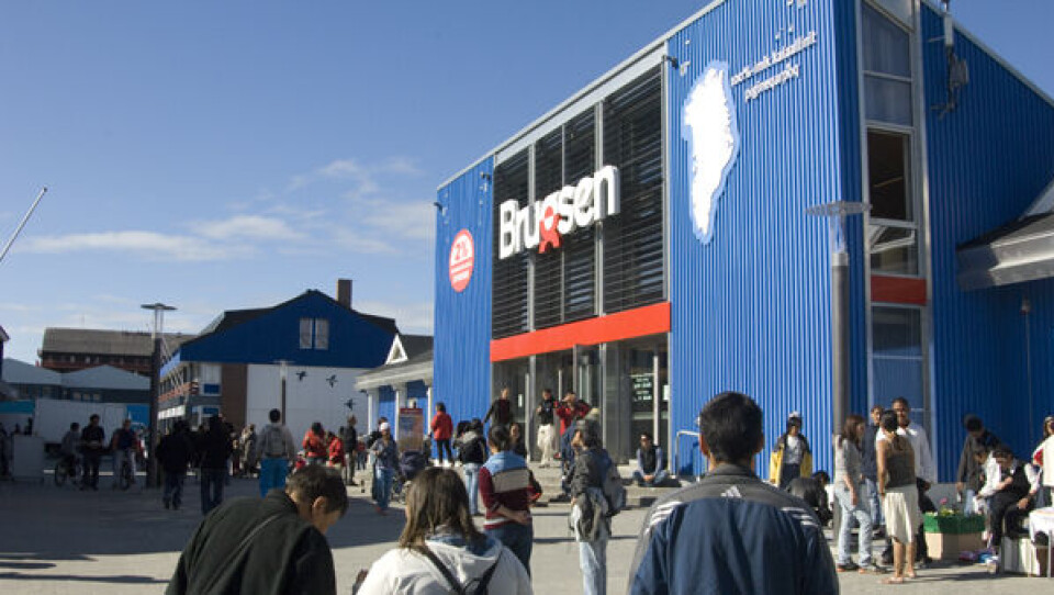 337.000 kroner og taletidskort til en værdi af 40.000 kroner er blevet stjålet fra Brugsen. Foto: Leiff Josefsen.