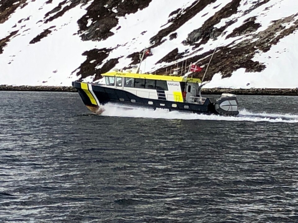 Politifartøjet Nakuaq deltog også i Tappik.