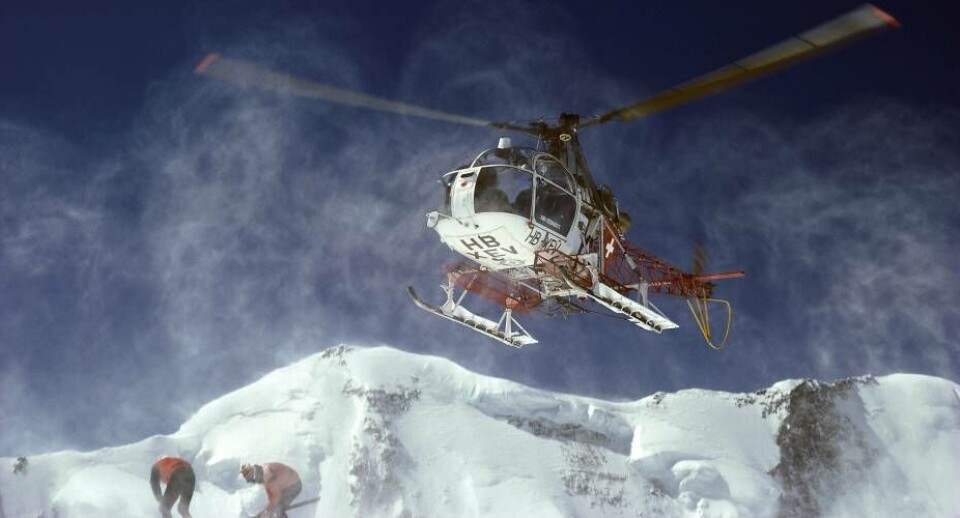 Rige booker helikopter-ski som aldrig før