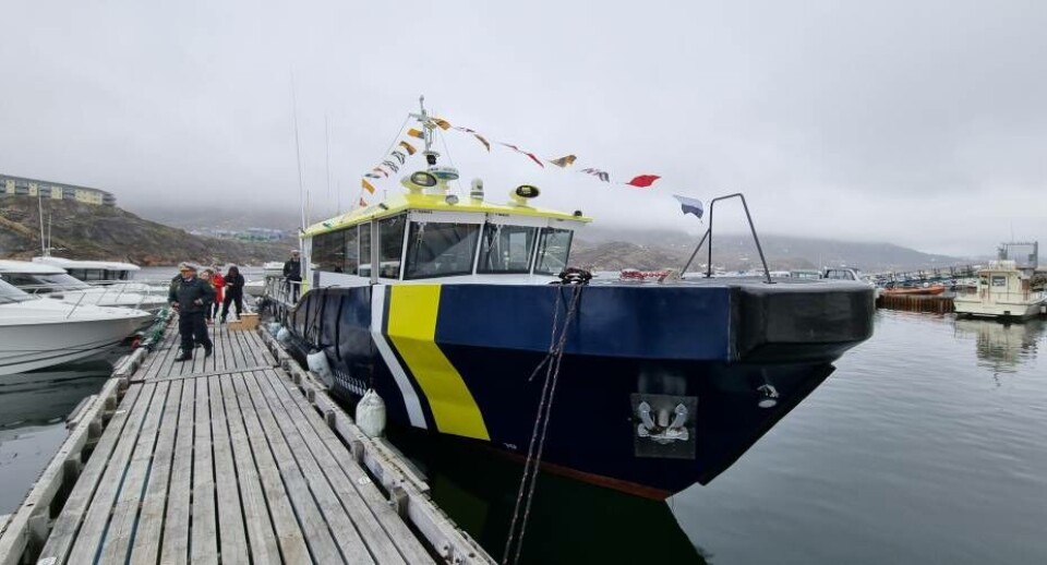 Politiet oplyser, at der er tale om en garantisag, da skaden skete, inden fartøjet blev overleveret til . Grønlands Politi