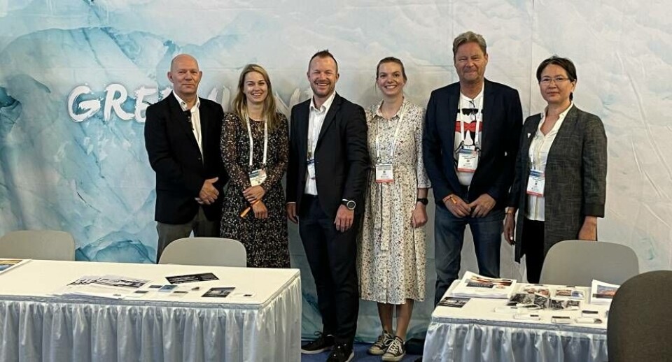 Fra venstre Jens Chr., Karoline, Lars, Lærke, Jørgen og Pitsi.