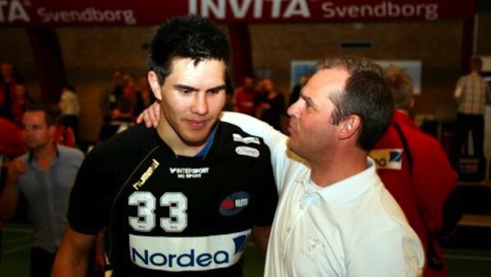 Minik Dahl Høegh (nr. 33) sungiusaasorlu Søren Hildebrandt Skjernimut unamminermi tallimanik isertitsivoq. Assi: Kn. Flemming Larsen