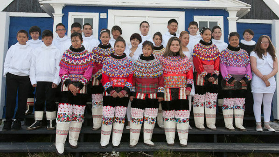 Præst Mãnguaκ' Dalager havde i dag årets sidste konfirmation i Sisimiut. foto: Lars Weiss