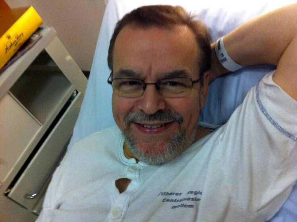 Per Berthelsen er fit for fight efter svær operation. Foto: Privat