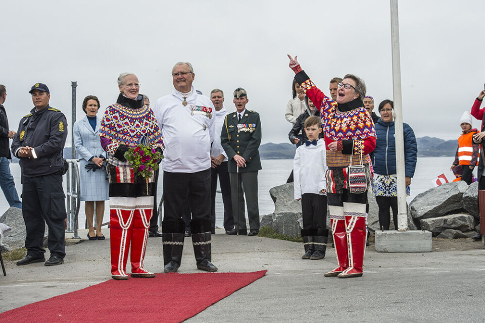 Kanonsalut på dronningens 80-års fødselsdag er aflyst Regentparret i Nuuk
