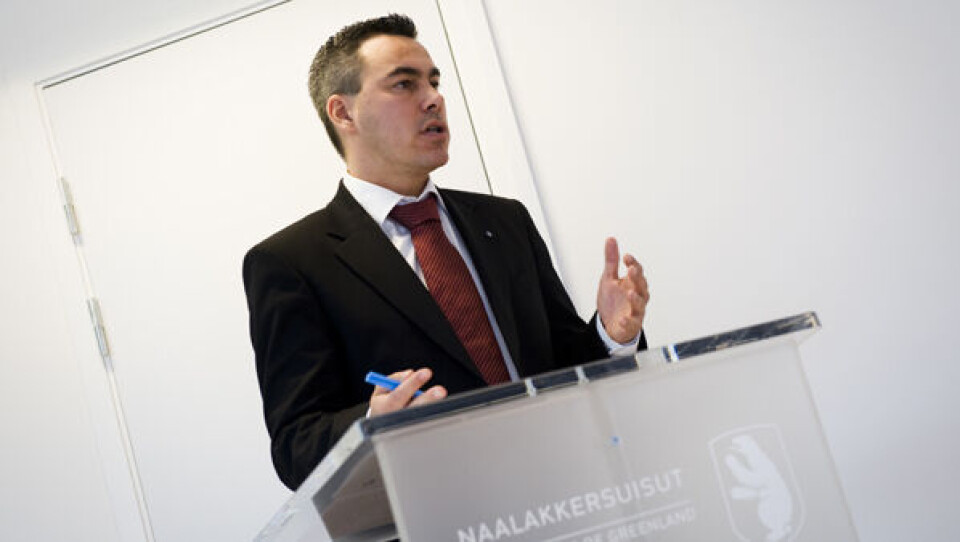 Medlem af naalakkersuisut Palle Christiansen fra Demokraterne er den direkte årsag til naalakkersuisuts rokade. Foto: Leiff Josefsen