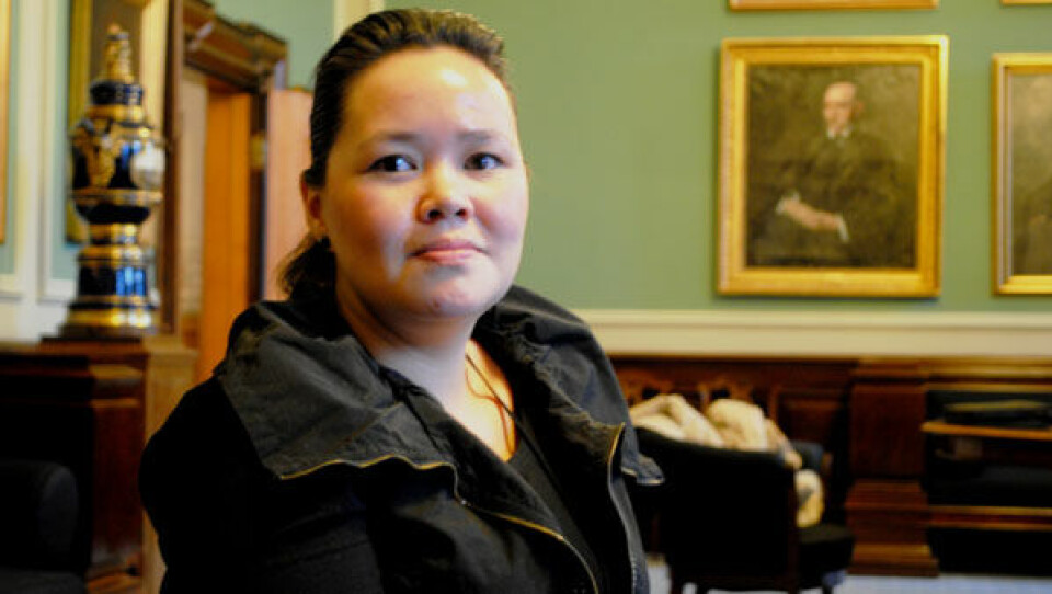 Doris Jakobsen isumaqarpoq kalaallit Danmarkimiittut palasimik kalaallimik pisariaqartitsisut. Ass.: Sermitsiaq.AG