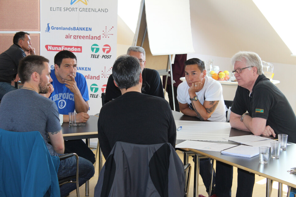 Gruppe-diskusion under Elite Sport Greenlands strategimøde - dialogen fortsætter med specialforbund og aktive Elite Sport GreenlandBestyrelsen og sekretariatet i Elite Sport Greenland og gæst fra Team Danmark under en tur i Qooqqut Elite Sport GreenlandGruppe-diskusion under Elite Sport Greenlands strategimøde - dialogen fortsætter med specialforbund og aktive Elite Sport GreenlandBestyrelsen og sekretariatet i Elite Sport Greenland og gæst fra Team Danmark under en tur i Qooqqut Elite Sport GreenlandGruppe-diskusion under Elite Sport Greenlands strategimøde - dialogen fortsætter med specialforbund og aktive Elite Sport GreenlandBestyrelsen og sekretariatet i Elite Sport Greenland og gæst fra Team Danmark under en tur i Qooqqut Elite Sport Greenland