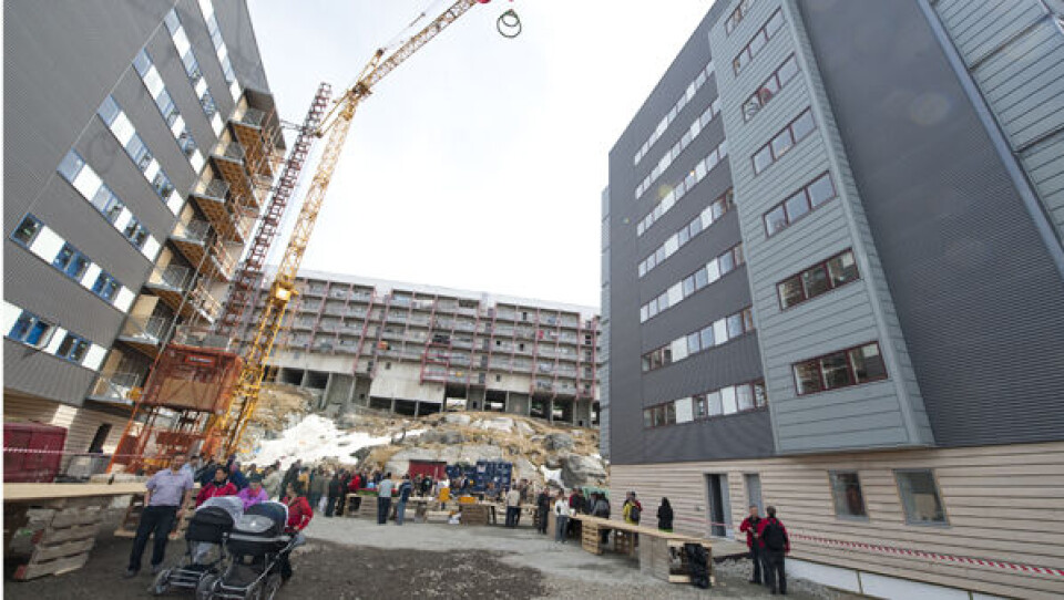 Der kan gå en rum tid, før Bagmandspolitiet er færdig med at efterforske sagerne om kartelvirksomhed. Foto fra byggeplads i Nuuk. Foto: Jørgen Chemnitz