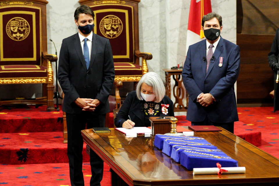 Mary Simon blev mandag officielt taget i ed som ny guvernørgeneral.