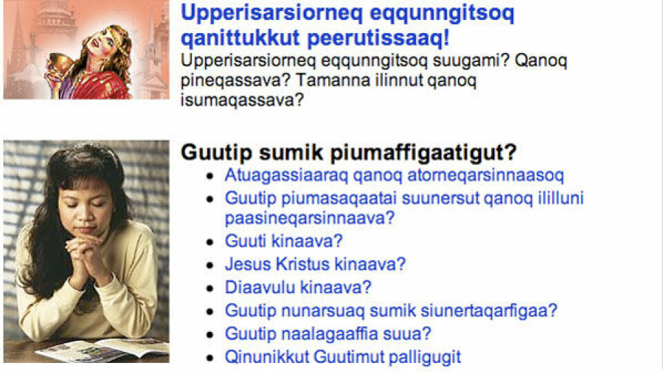 Jehovas Vidner til stævne i Nuuk