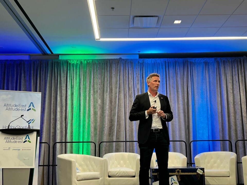 Christian Keldsen har i den forgangne uge været en af hovedtalerne på konferencen Altitude East 2023 i Halifax – Canada.