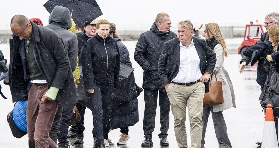 Mette Frederiksen og udenrigsminister Lars Løkke Rasmussen på besøg.
