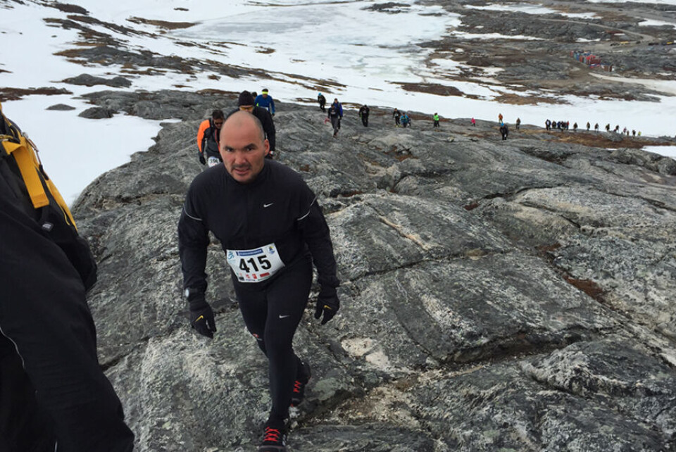 Starten på Nuuk Mountain Challenge gik ved liftens begyndelse