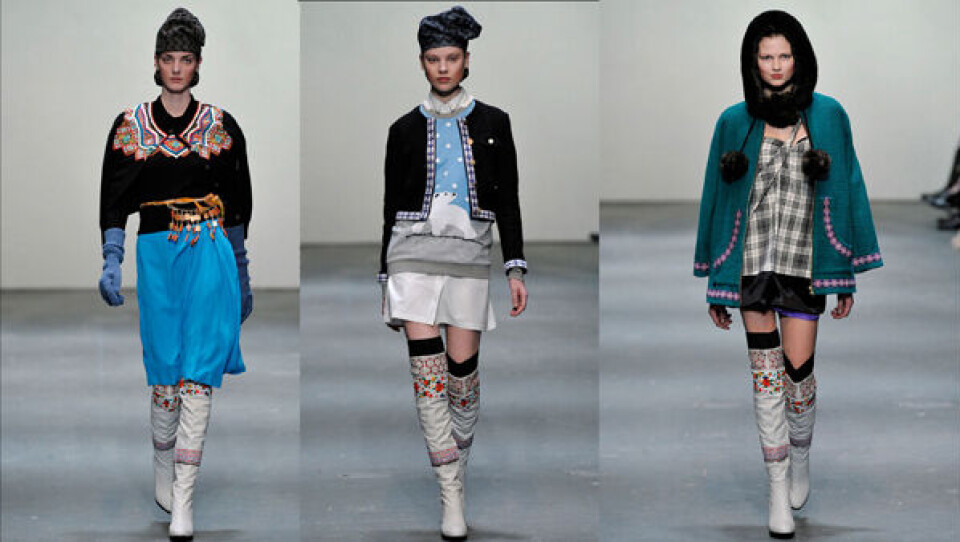 De efterhånden meget berømte Peter Jensen design-kamikker kan købes i Topshop til efteråret. Foto fra kollektionen. Foto: Marcio Madeira