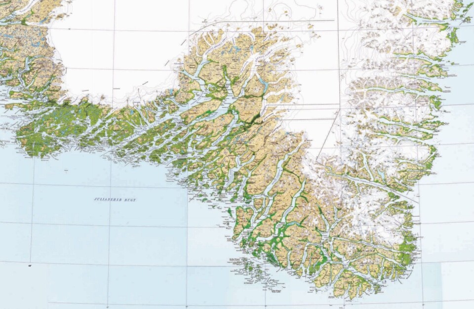 nye kort over Sydgrønland Sagamaps