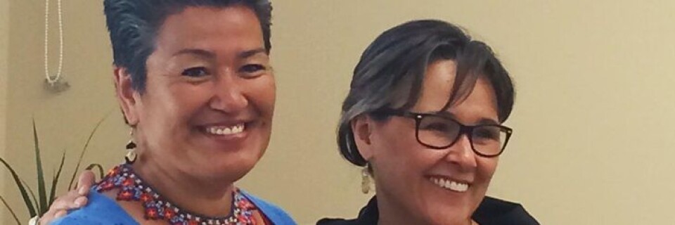 Aleqa Hammond og Leona Aglukkaq er enige om et tættere samarbejde mellem de forskellige inuitsamfund