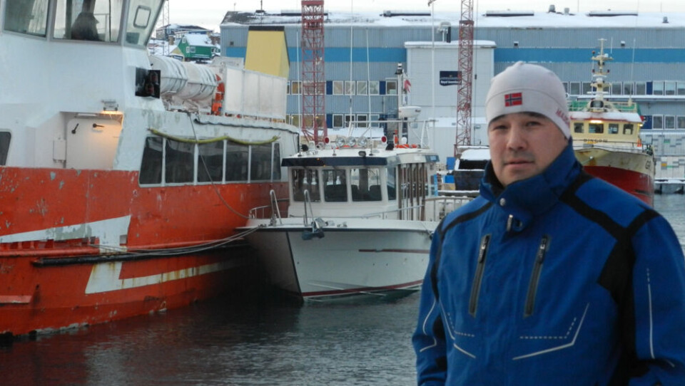 - Det var et held, at der er et GPS-system på min mobiltelefon, siger Anguteeraq B. Heilmann fra Qeqertarsuaq. Han var taget til Ilulissat for at besøge sin familie. Foto: Bent Petersen
