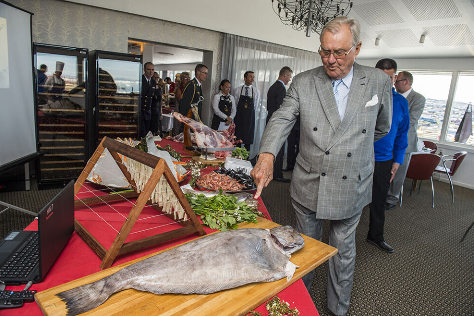 Prins Henrik fotograferet på Hotel Arctic i Ilulissat i forbindelse med det royale besøg i 2015 Regentparret i Ilulissat
