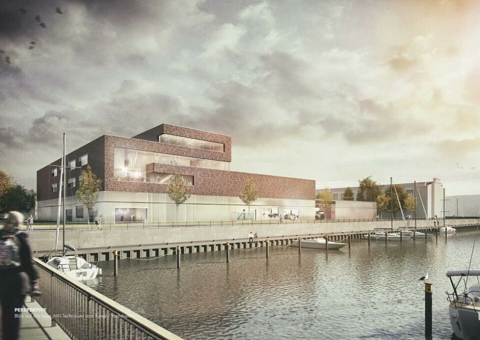 Her er Rasmus Willumsen-Haus der åbnes som teknisk center under Alfred Wegener instituttet