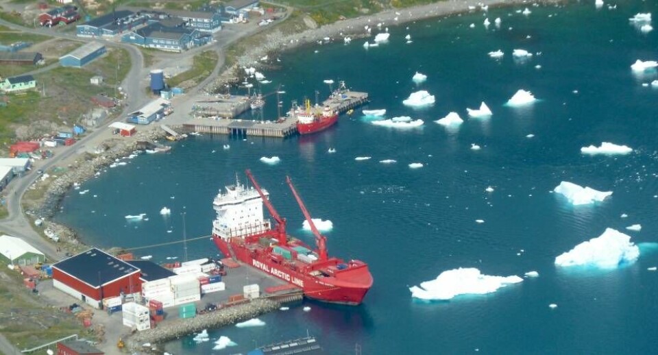 Royal Arctic Line er et af de selskaber, som DMI allerede i dag leverer isinformationer til