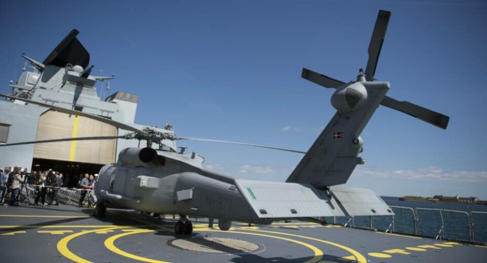 Den nye avancerde sonar-udstyr kan påmonteres forsvarets Seahawk-helikoptere.