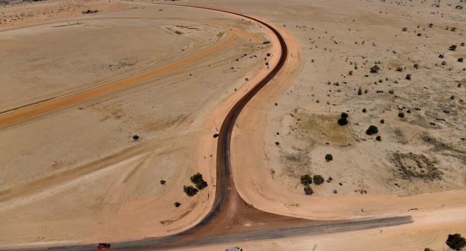 Den australske outback er et øde område.