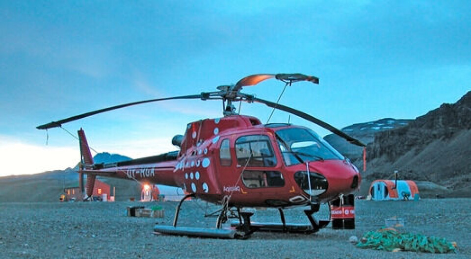 Det var en helikopter af typen AS-350, der havarerede på en charteropgaveved Itilleq, Sisimiut.