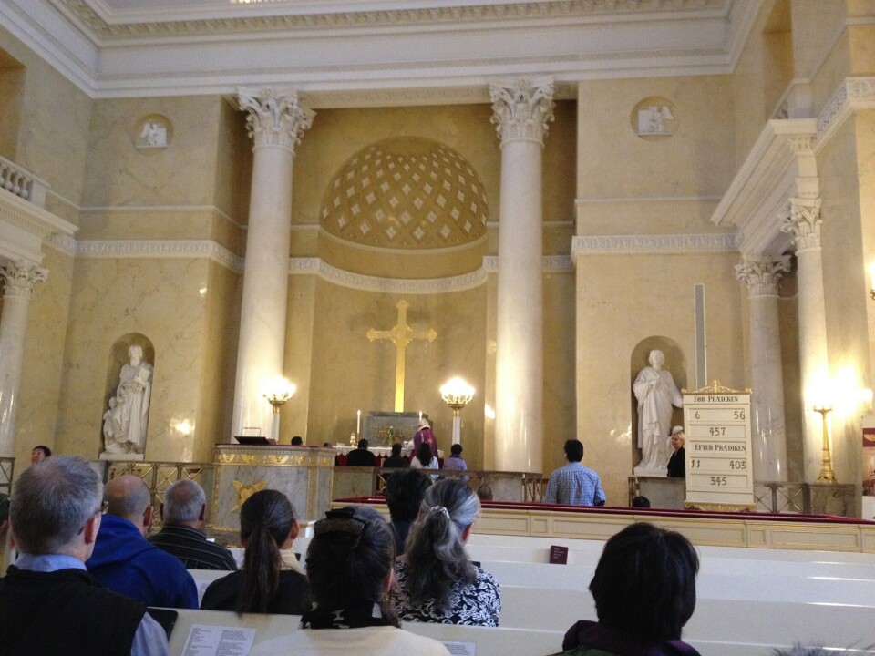 Christianborg Slotskirke var denne søndag ramme for en grønlands gudstjeneste