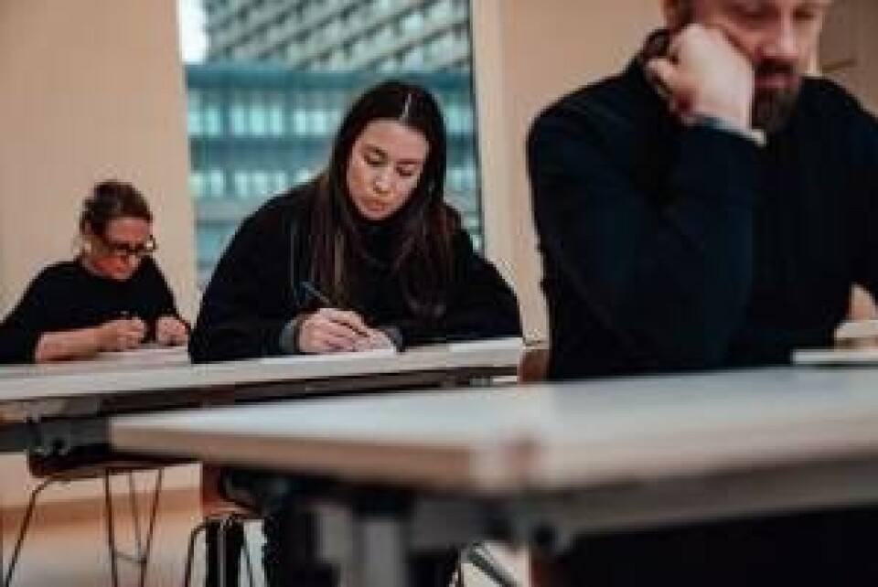 Aviaaja Ezekiassen under optagelserne til 'Danmarks næste klassiker'.