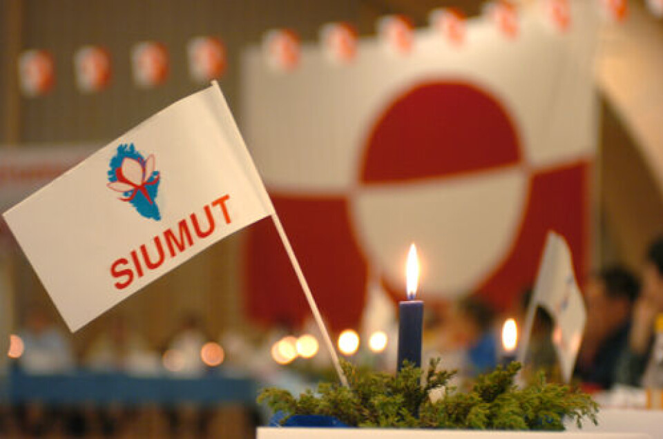 Siumut, hold en pause