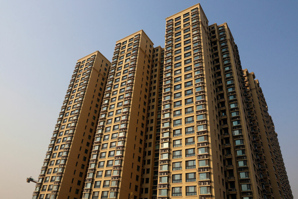 Evergrande har aktiver for 240 milliarder dollar - blandt andet denne beboelsesbygning i Beijing.