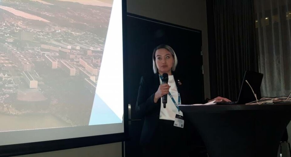 Charlotte Ludvigsen fortalte om Kommuneqarfik Sermersooqs vækst på en konference i Tromsø.