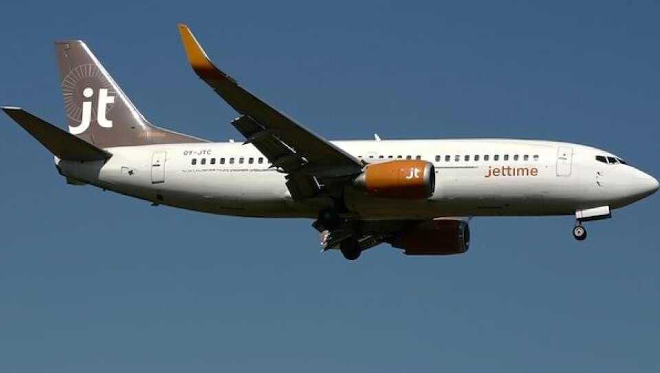 Det bliver igen et Boeing 737-300-fly fra danske Jet Time, der skal agere sommerhjælp på Air Greenlands atlantruter til København. Foto: Jet Time