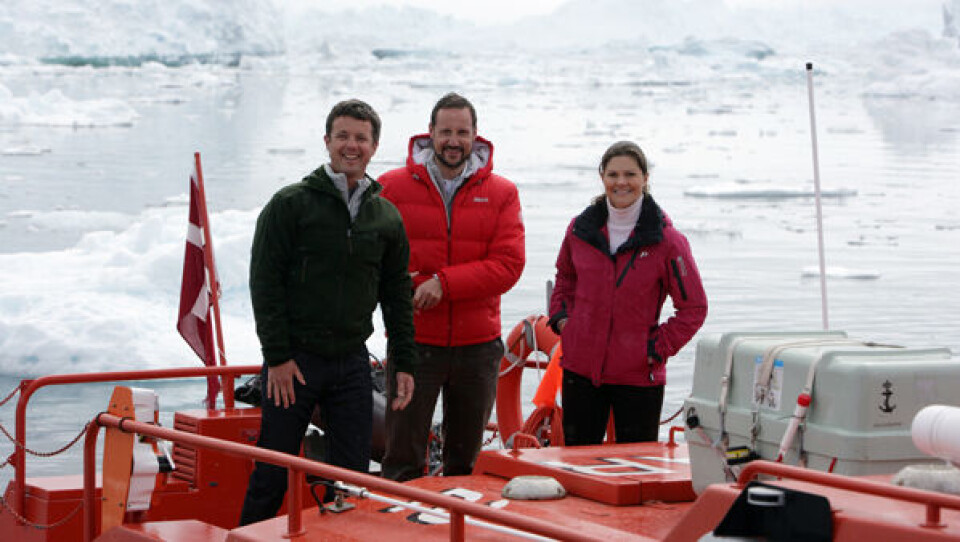 Kronprinsesse Victoria besøgte sidste år Grønland med Kronprins Frederik og Kronprins Haakon, der naturligvis også deltager i den svenske tronarvings bryllup i weekenden. Foto: Jørgen Chemnitz.