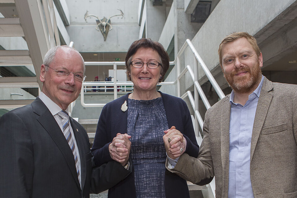 Heðin Mortensen borgmester I Tórshavn, Asii Chemnitz Narup, borgmester i Kommuneqarfik Sermersooq, Jón Gnarr, borgmester i Reykjavik