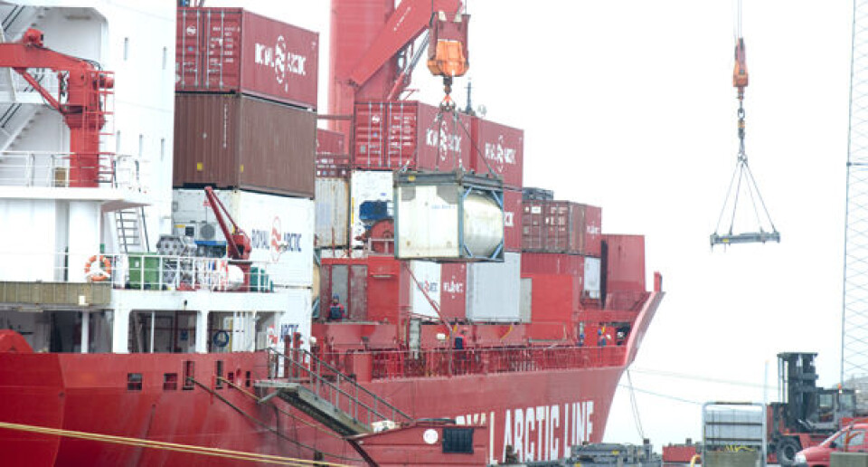 Tolderne fandt hash ombord på Naja Arctica, da skibeet lå i Aalborg havn. Foto: Leiff Josefsen