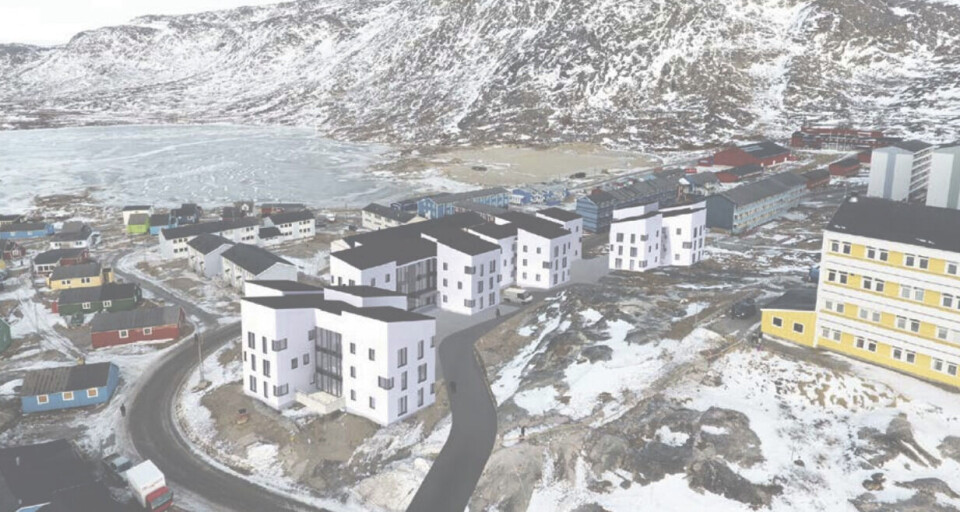 Kollegier – som dette – skal bygges rundt omkring i landet. Illustrationen er fra s nye sektorplan for kollegier. Naalakkersuisut