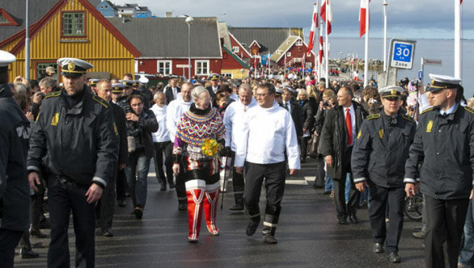 21. juni 2009 er en stor historisk begivenhed i Grønland, som blev overset i TV2s udsendelse om 2009s store begivenheder. Foto: Leiff Josefsen