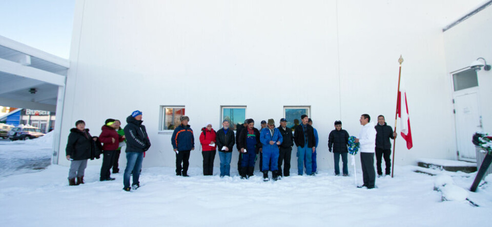 Fiskerne og Fangernes dag, Qaqortoq, 2014, mindehøjtidleighed, kirken