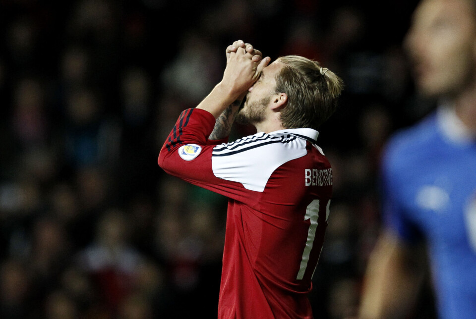 Gigantisk nedtur for Nicklas Bendtner og co. mod Italien