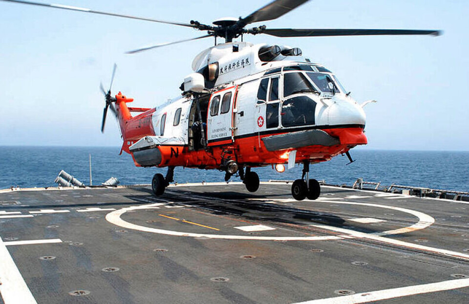 Det er en helikopter af denne type, Super Puma L2, der er forulykket på Nordsøen i nat.