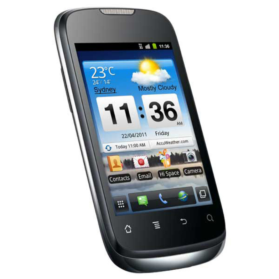 Det bliver en fætter som denne, der bliver den første smartphone med grønlandsk menu. Foto: Sonic
