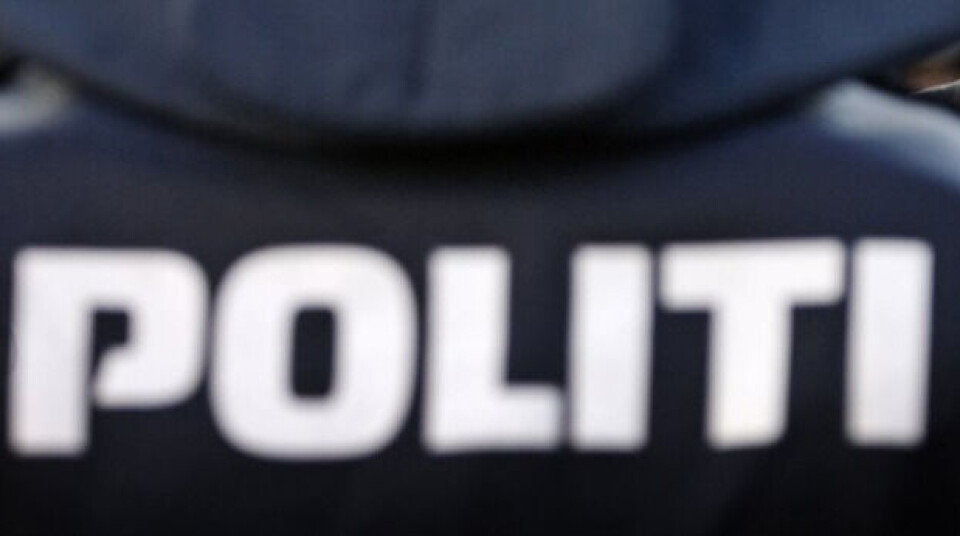 Politiet har en del betjente på stedet