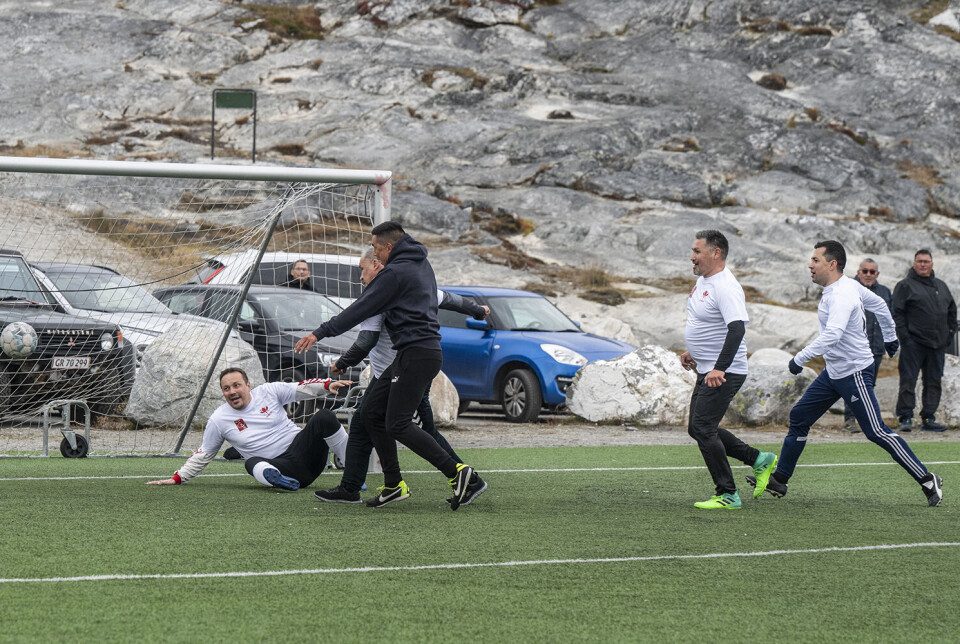 Siumut-formand Erik Jensen var målmand hos koalitionen,