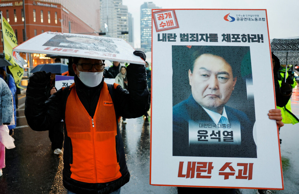 Sydkoreansk politi efterforsker præsident for oprør