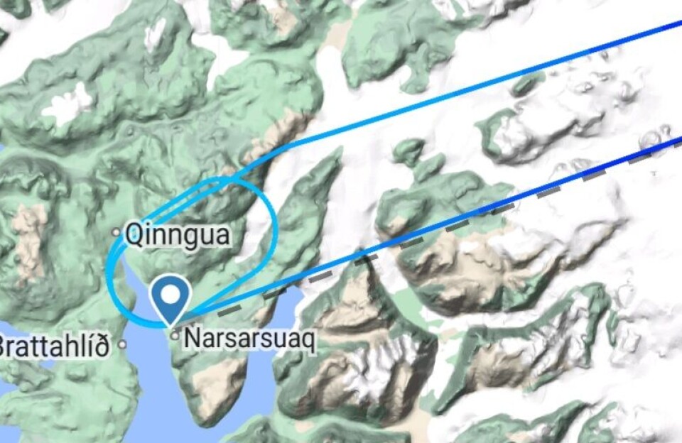 Atlantfly vendte om lige inden landinger i Nuuk og Narsarsuaq
